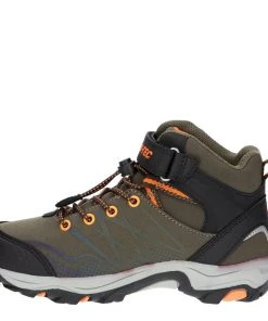Hi Tec Kids Blackout Mid Hiking Boot -KHAKI Kids Footwear