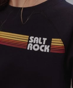 Saltrock Ladies Rainbow Sweatshirt -DARK BLUE Ladies Hoodies & Sweatshirts