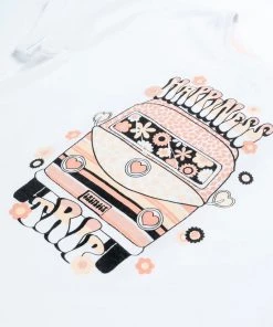 Saltrock Girls Happiness Tee -WHITE Kids Polos, Tees, & Shirts