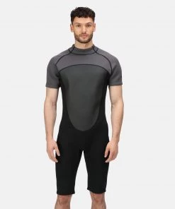 All Regatta Mens 2mm Short Wetsuit -GREY