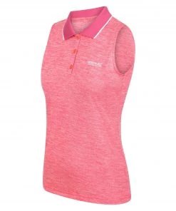 Regatta Ladies Tima II Polo -TROPICAL PINK Ladies Polos, Tees & Shirts