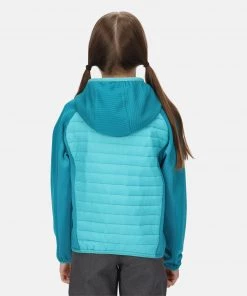 Kids Jackets & Bodywarmers Regatta Kids Kielder V Hybrid Jacket -TURQUOISE