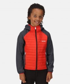 Kids Jackets & Bodywarmers Regatta Kids Kielder V Hybrid Jacket -FIERY RED