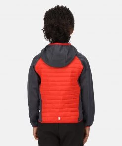 Kids Jackets & Bodywarmers Regatta Kids Kielder V Hybrid Jacket -FIERY RED