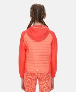 Kids Jackets & Bodywarmers Regatta Kids Kielder V Hybrid Jacket -CORAL