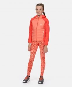 Kids Jackets & Bodywarmers Regatta Kids Kielder V Hybrid Jacket -CORAL
