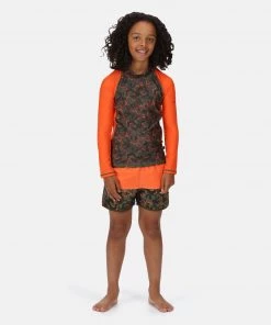 Regatta Kids Hoku Swim Top -ORANGE