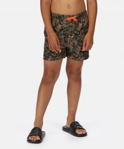Regatta Boys Skander II Swim Shorts -GRAPE LEAF Swimwear