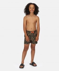 Regatta Boys Skander II Swim Shorts -GRAPE LEAF Swimwear