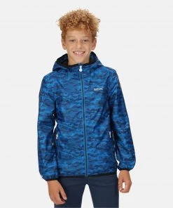 Regatta Kids Printed Lever Jacket -IMPERIAL BLUE Kids Jackets & Bodywarmers