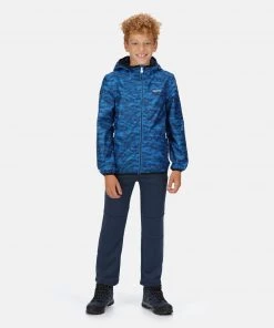 Regatta Kids Printed Lever Jacket -IMPERIAL BLUE Kids Jackets & Bodywarmers