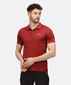 Regatta Mens Remex II Polo -FIERY RED Mens Polos, Tees & Shirts
