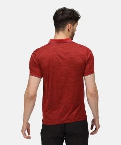 Regatta Mens Remex II Polo -FIERY RED Mens Polos, Tees & Shirts