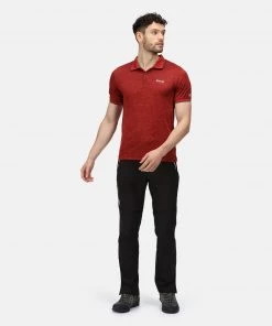 Regatta Mens Remex II Polo -FIERY RED Mens Polos, Tees & Shirts