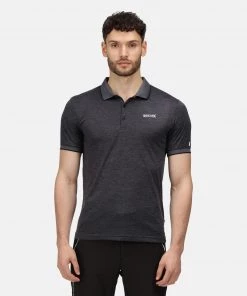 Regatta Mens Remex II Polo -DARK GREY