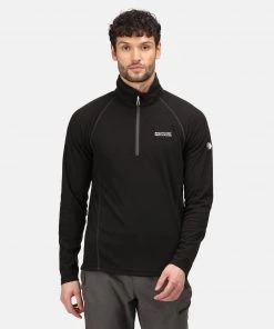 Regatta Mens Montes Fleece -BLACK Mens Fleeces & Midlayers