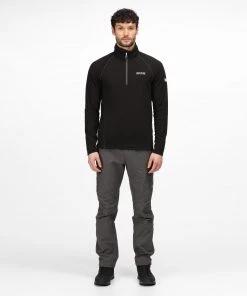 Regatta Mens Montes Fleece -BLACK Mens Fleeces & Midlayers