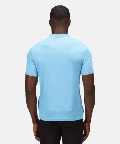 Mens Polos, Tees & Shirts Regatta Mens Maverick V Polo -SKY BLUE