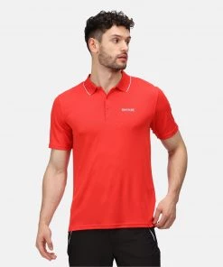 Mens Polos, Tees & Shirts Regatta Mens Maverick V Polo -FIERY RED