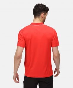 Mens Polos, Tees & Shirts Regatta Mens Maverick V Polo -FIERY RED