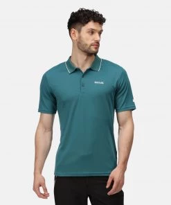 Mens Polos, Tees & Shirts Regatta Mens Maverick V Polo -PACIFIC
