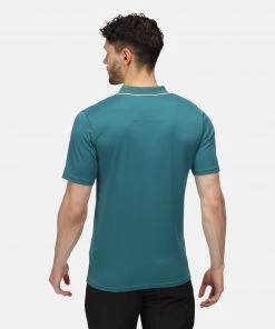 Mens Polos, Tees & Shirts Regatta Mens Maverick V Polo -PACIFIC