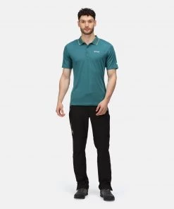 Mens Polos, Tees & Shirts Regatta Mens Maverick V Polo -PACIFIC