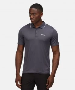 Regatta Mens Maverick V Polo -DARK GREY