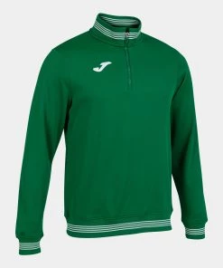 JOMA Mens Campus III Half Zip -GREEN Mens Hoodies & Sweatshirts
