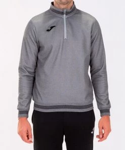 JOMA Mens Campus III Half Zip -GREY MELANGE Mens Hoodies & Sweatshirts
