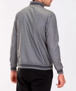 JOMA Mens Campus III Half Zip -GREY MELANGE Mens Hoodies & Sweatshirts