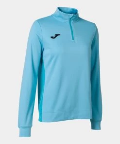 Ladies Hoodies & Sweatshirts JOMA Ladies Winner II Half Zip -SKY BLUE