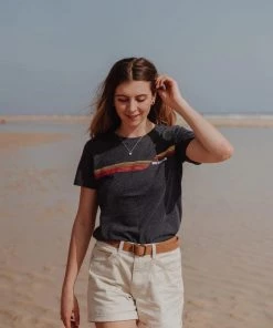 Ladies Polos, Tees & Shirts Saltrock Ladies Retro Rainbow Tee -DARK BLUE