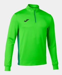 Kids Hoodies & Sweatshirts JOMA Kids Winner II Half Zip -FLURO GREEN