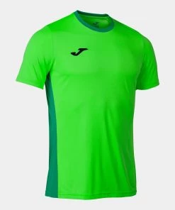 JOMA Mens Winner II Tee -FLURO GREEN Mens Sportswear & Fitness