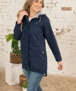 Lighthouse Beachcomber Long Jacket -NAVY