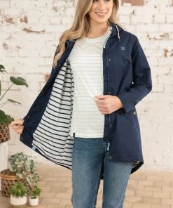 Lighthouse Beachcomber Long Jacket -NAVY