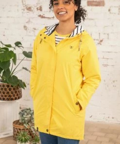 Lighthouse Beachcomber Long Jacket -DANDELION Ladies Jackets & Bodywarmers