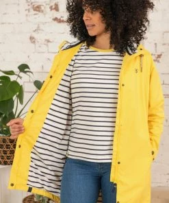Lighthouse Beachcomber Long Jacket -DANDELION Ladies Jackets & Bodywarmers