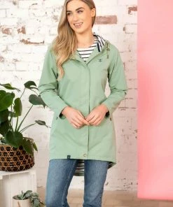 Lighthouse Beachcomber Long Jacket -PISTACHIO Ladies Jackets & Bodywarmers