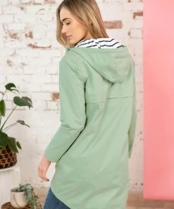 Lighthouse Beachcomber Long Jacket -PISTACHIO Ladies Jackets & Bodywarmers