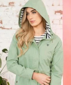 Lighthouse Beachcomber Long Jacket -PISTACHIO Ladies Jackets & Bodywarmers