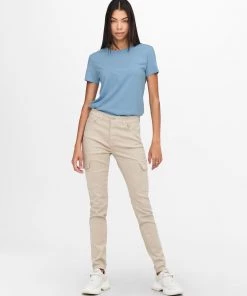 Jacqueline De Yong MICHIGAN Tee -POWDER BLUE Ladies Polos, Tees & Shirts