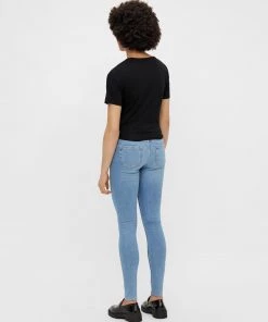 Pieces NEORA Tee Shirt -BLACK Ladies Polos, Tees & Shirts