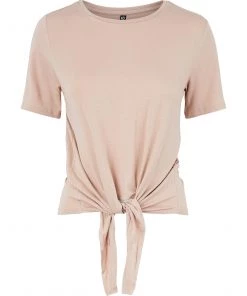 Ladies Polos, Tees & Shirts Pieces NEORA Tee Shirt -FAWN