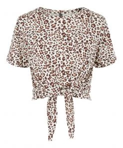 Ladies Polos, Tees & Shirts Pieces NEORA Tee Shirt -CREAM