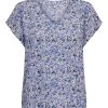 Ladies Polos, Tees & Shirts Jacqueline De Yong STARR Top -BLUE