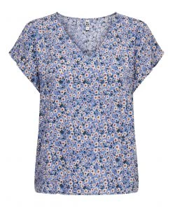 Ladies Polos, Tees & Shirts Jacqueline De Yong STARR Top -BLUE