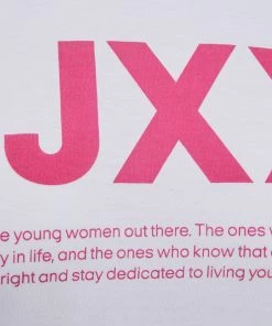 Ladies Polos, Tees & Shirts JJXX ANNA Tee -BRIGHT WHITE