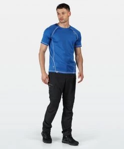Mens Trousers & Shorts Regatta Mens Leesville Zip-off Trousers -ASH